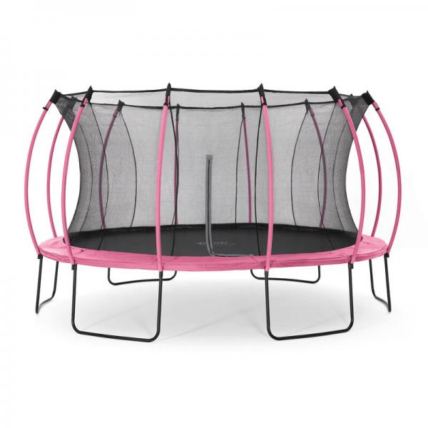 Plum 426 cm Colours Springsafe Trampolin mit Sicherheitsnetz, pink